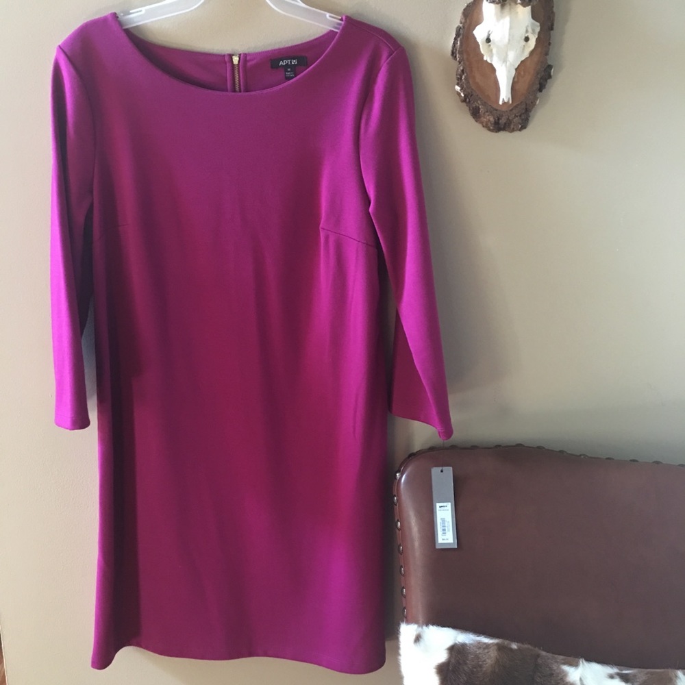 Apt 9 Fuchsia Shift Dress NWT
